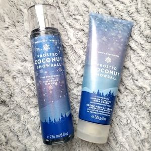 Bath and Body Works Frosted Coconut Snowball Set